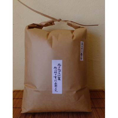 ふるさと納税 松川村 北アルプス山麓で育った 天日干し 朝日 白米10kg(栽培期間中農薬・肥料・除草剤不使用)