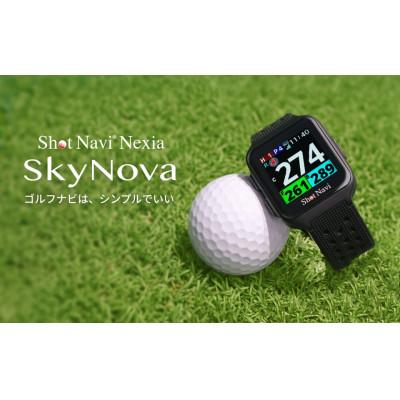 ふるさと納税 深谷市 Shot Navi Nexia SkyNova ブラック [ショットナビ] ゴルフ 距離計 ウォッチ