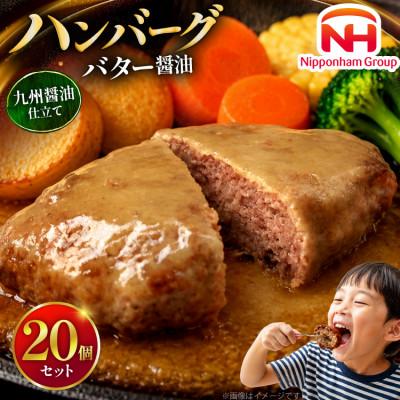 ふるさと納税 日向市 バター醤油ハンバーグ 20個セット