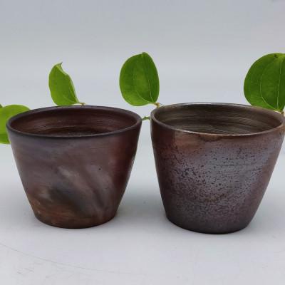 ふるさと納税 備前市 備前焼カップ 2個セット(登り窯)