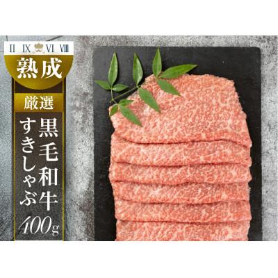 ふるさと納税 豊橋市 黒毛和牛みかわ牛 すきしゃぶ用 赤身 約400g