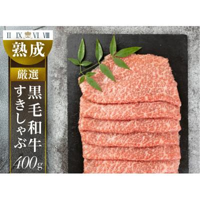 ふるさと納税 豊橋市 黒毛和牛みかわ牛 すきしゃぶ用 霜降り 約400g