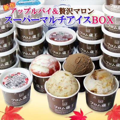 ふるさと納税 白石市 [季節限定]フロム蔵王「アップルパイ&amp;贅沢マロン」マルチアイスBOX 24個