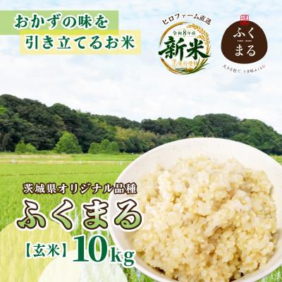 ふるさと納税 ひたちなか市 先行予約 令和8年産米 ふくまる 玄米 10kg 農家直送 ヒロファーム 茨城県ひたちなか市産