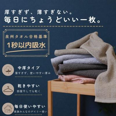 ふるさと納税 泉佐野市 デイリーフェイスタオル 10枚セット(ダークグレー) |  | 01