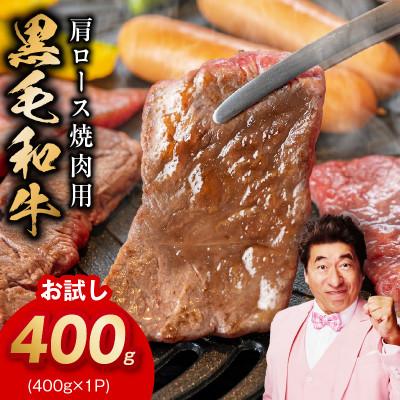 ふるさと納税 泉佐野市 [お試し]黒毛和牛 焼肉用 400g 氷温熟成×特製ダレ 肩ロース 訳あり