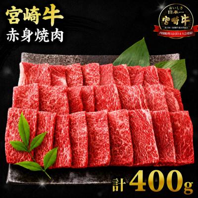 ふるさと納税 日南市 宮崎牛赤身焼肉 計400g(日南市)
