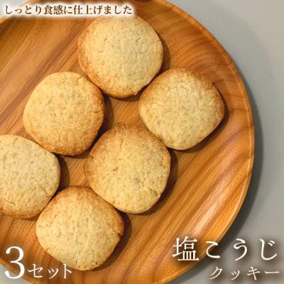 ふるさと納税 加須市 [自然素材のやさしい焼き菓子] 塩こうじクッキー 3セット