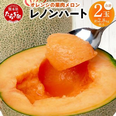 ふるさと納税 多良木町 [先行予約]「レノンハートメロン」2玉 (多良木町)