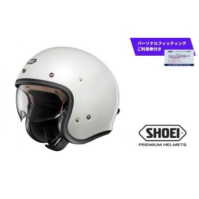 ふるさと納税 一関市 SHOEI ヘルメット「J・O+ オフホワイト」L パーソナルフィッティングご利用券付