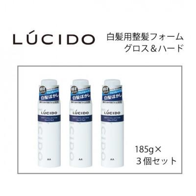 ふるさと納税 福崎町 ルシード 白髪用整髪フォーム グロス&amp;ハード 185g×3個セット MA-102