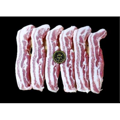 ふるさと納税 山鹿市 豚帝 サムギョプサル バラ肉カット 約1kg(1枚約170〜180g×6枚)