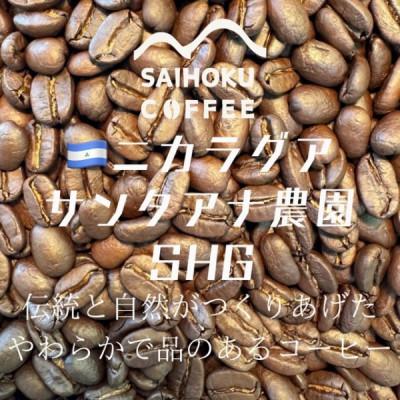 ふるさと納税 稚内市 自家焙煎珈琲 ニカラグア・サンタアナ農園SHG 中深煎り(豆) 200g