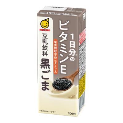 ふるさと納税 岡崎市 1日分のビタミンE 豆乳飲料 黒ごま 200ml×24本×2ケース 計48本