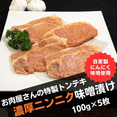 ふるさと納税 小林市 宮崎県産ブランドポーク濃厚ニンニク味噌漬けトンテキ(F008)