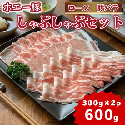 ふるさと納税 小林市 ひなた宮崎ホエー豚食べ比べしゃぶしゃぶセット 600g(F072)