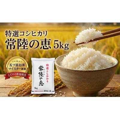 ふるさと納税 日立市 [令和7年産]特選こしひかり 常陸の恵5kg