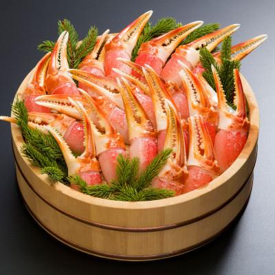 ふるさと納税 網走市 総重量2kg 生冷凍ずわい蟹爪・爪下セット 各1kgで使い分け便利