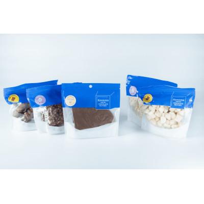 ふるさと納税 笠間市 かさまとチョコレート工場5種(おかき・おこめ・割れチョコミルク)