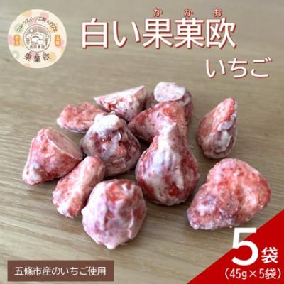 ふるさと納税 五條市 白い果菓欧(かかお) いちご 45g×5袋