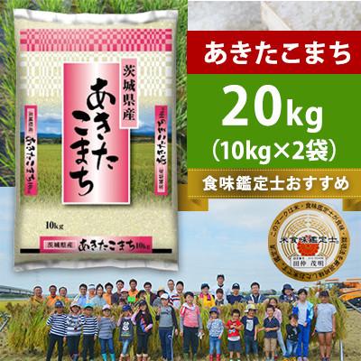 ふるさと納税 河内町 [令和8年産]河内町産あきたこまち 精米 20kg(10kg×2袋)