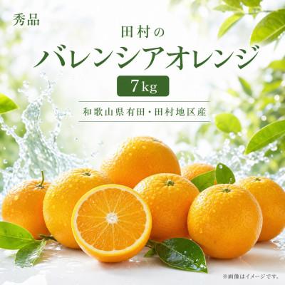 ふるさと納税 広川町 秀品 田村のバレンシアオレンジ 約7kg