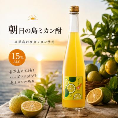 ふるさと納税 喜界町 [リキュール]朝日の島ミカン酎 15度 500ml×1本