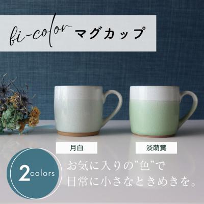 ふるさと納税 土岐市 [美濃焼] bi-color マグカップ 2色セット (月白・淡萌黄) [山二製陶所]