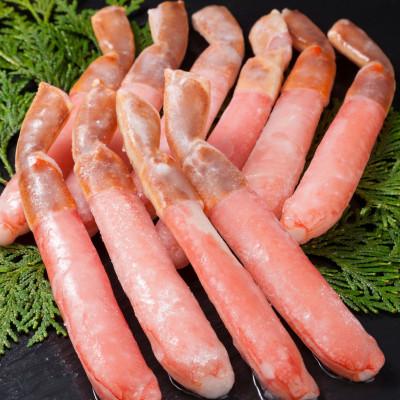 ふるさと納税 網走市 2種食べ比べ 生冷本ずわい蟹ポーション(500g)・爪(200g)計700gセット
