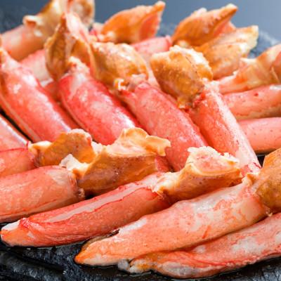 ふるさと納税 網走市 [訳あり]だしまで楽しむ 生冷凍ずわい蟹爪下・肩肉のむき身セット 各500g 計1kg