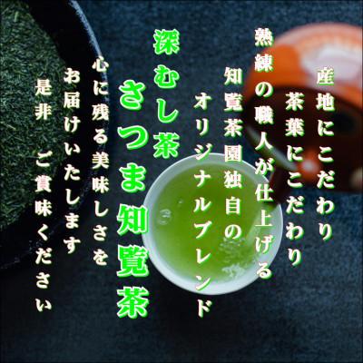 ふるさと納税 南九州市 【数量限定】【自宅用】知覧茶園の深むし茶「さつま知覧茶」知覧町産　70g×3本セット |  | 01