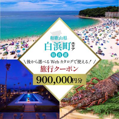 ふるさと納税 白浜町 和歌山 白浜 ツアー 後から選べる旅行Webカタログで使える 旅行クーポン(90万円分)