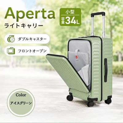 ふるさと納税 厚木市 Apertaライトキャリー スーツケース 小型 3.4kg [カラー]アイスグリーン