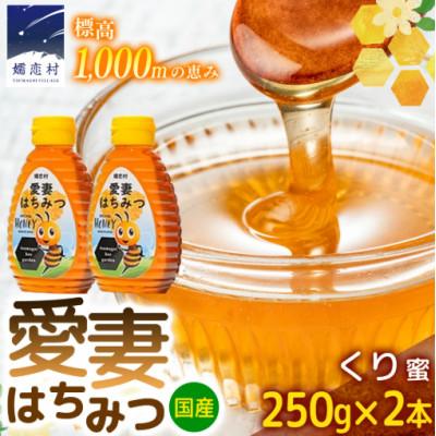 ふるさと納税 嬬恋村 嬬恋村 愛妻はちみつ ( くり ) 250g×2個セット