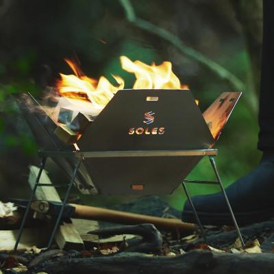 ふるさと納税 日高町 オールステンレス製 コンパクト焚き火台(BONFIRE)