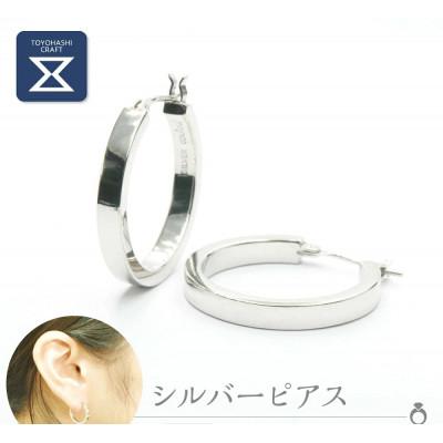 ふるさと納税 豊橋市 SV950 シルバーピアス1セット(2個) 角/(大)