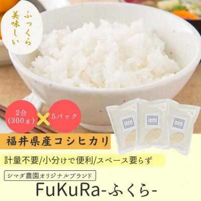 ふるさと納税 小浜市 農家直送 福井県産こしひかり FukuRa(ふくら) 2合×5袋 [便利な小分け・ギフト]精米