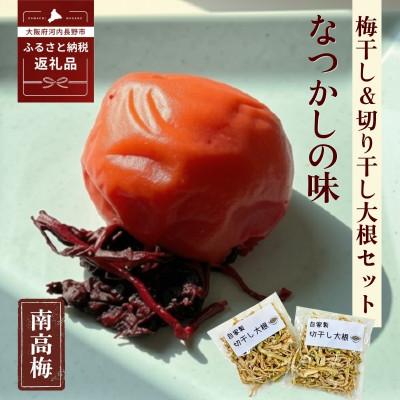 ふるさと納税 河内長野市 なつかしの味 梅干し(南高梅)140g×6パック&amp;手作り切り干し大根 40g×3パック