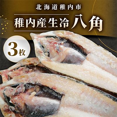 ふるさと納税 稚内市 北海道稚内産 生冷 八角 3枚