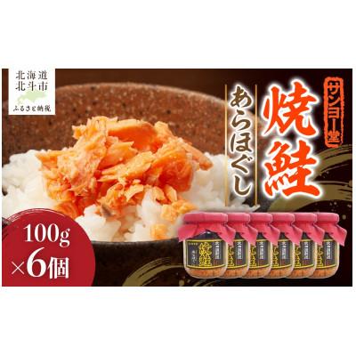 ふるさと納税 北斗市 サンヨー堂 焼鮭あらほぐし 100g×6個