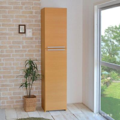 ふるさと納税 坂井市 組立式家具 幅約40cm掃除機をオシャレに隠す掃除収納庫 NC-1840T ナチュラル木目