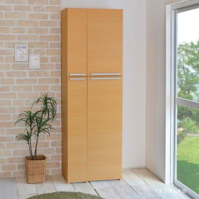 ふるさと納税 坂井市 組立式家具 幅約60cm掃除機をオシャレに隠す掃除収納庫 NC-1860T ナチュラル木目