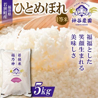 ふるさと納税 若狭町 【令和8年産先行受付】福井県若狭町 ひとめぼれ(1等米)　5kg | 