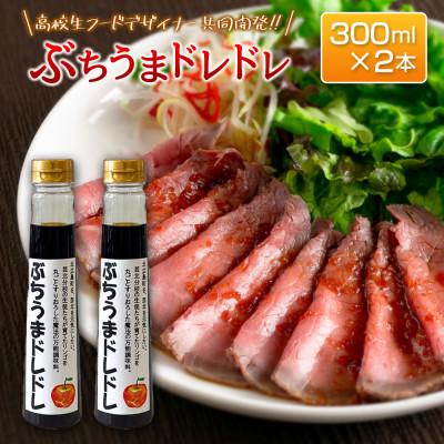 ふるさと納税 北広島町 高校生フードデザイナー共同開発「ぶちうまドレドレ」芸北りんご使用ドレッシング 300ml×2本