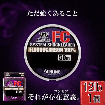 ふるさと納税 岩国市 システムショックリーダー FC 釣り糸 12LB(3号)