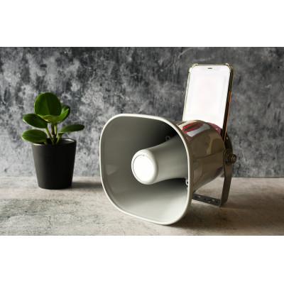 ふるさと納税 枚方市 拡声の構造が学べる 樹脂製スマホ用無電源スピーカー組立キット NMP-013