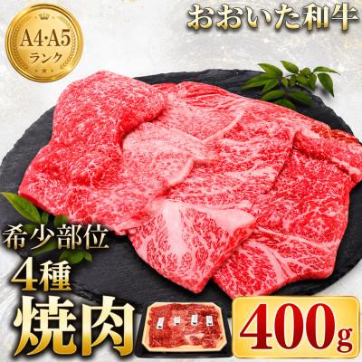 ふるさと納税 杵築市 おおいた和牛 希少部位4種 焼肉食べ比べセット 400g