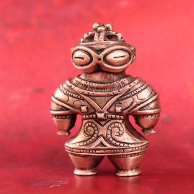 ふるさと納税 市川三郷町 [縄文アクセサリー「Do_goods」]純銅製 初代遮光器土偶 ネックレス&amp;オブジェ 659-159