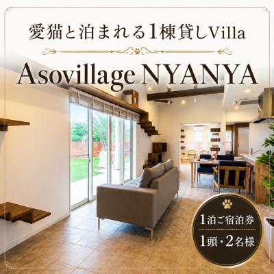 ふるさと納税 山武市 「Asovillage NYANYA」1泊 ご宿泊券(1頭・2名様) 愛猫と泊まれる一棟貸しヴィラ