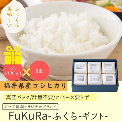 ふるさと納税 小浜市 農家直送 福井県産こしひかり FukuRa(ふくら) 真空パック2合×6袋 精米[箱入りギフト]